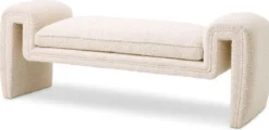 Casa Padrino Luxus Sitzbank Creme 144 cm - Luxus Qualität