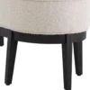 Casa Padrino Luxus Sitzbank Cremefarben / Schwarz 132 x 45 x H. 47 cm - Gepolsterte Wohnzimmer Bank - Wohnzimmer Möbel - Hotel Möbel - Luxus Kollektion