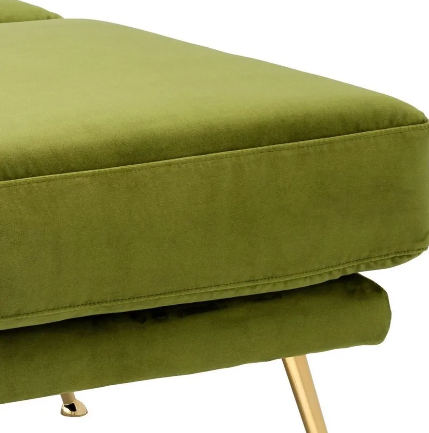 Casa Padrino Luxus Sitzbank Grün / Messingfarben 125 x 58 x H. 45 cm - Luxus Möbel