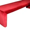 Casa Padrino Luxus Sitzbank in Bordeaux-Rot 181 x 50 x H. 48 cm - Luxus Sitzbank
