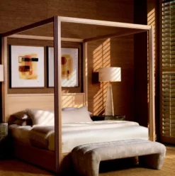Casa Padrino Luxus Sitzbank Sandfarben 144 cm - Schlafzimmer & Hotel Möbel