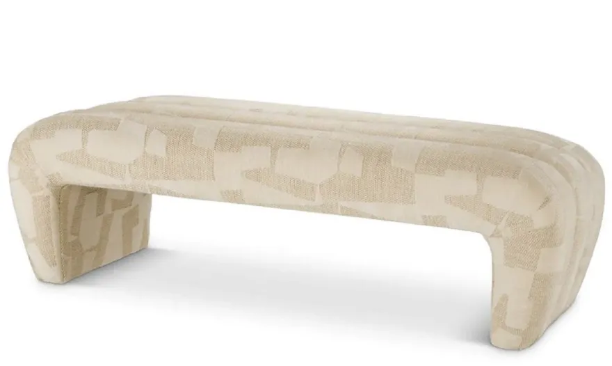 Casa Padrino Luxus Sitzbank Sandfarben 144 cm - Schlafzimmer & Hotel Möbel