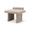 Casa Padrino Luxus Sitzbank 66.5 x 51.5 x H. 54 cm - Sitzbank mit Stoffbezug - Moderne Flur Möbel - Luxus Qualität