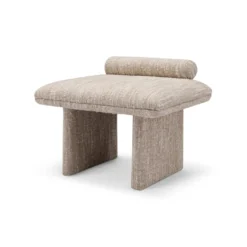 Casa Padrino Luxus Sitzbank 66.5 x 51.5 x H. 54 cm - Sitzbank mit Stoffbezug - Moderne Flur Möbel - Luxus Qualität