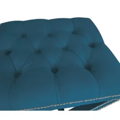 Casa Padrino Luxus Sitzhocker Eckig Kreuzhocker 56 x 54 x H 46 cm - Luxus Qualität - ALLE FARBEN - Neo Classic Vintage Style Hocker - Möbel