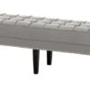 Casa Padrino Luxus Sitzhocker Chesterfield Leeds Grau Hocker - Möbel Schlafzimmer Wohnzimmer - Luxus Kollektion