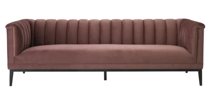 Casa Padrino Luxus Sofa Altrosa 230 x 86 x H. 75 cm - Wohnzimmermöbel