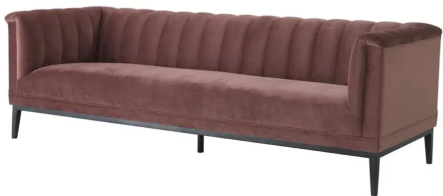 Casa Padrino Luxus Sofa Altrosa 230 x 86 x H. 75 cm - Wohnzimmermöbel