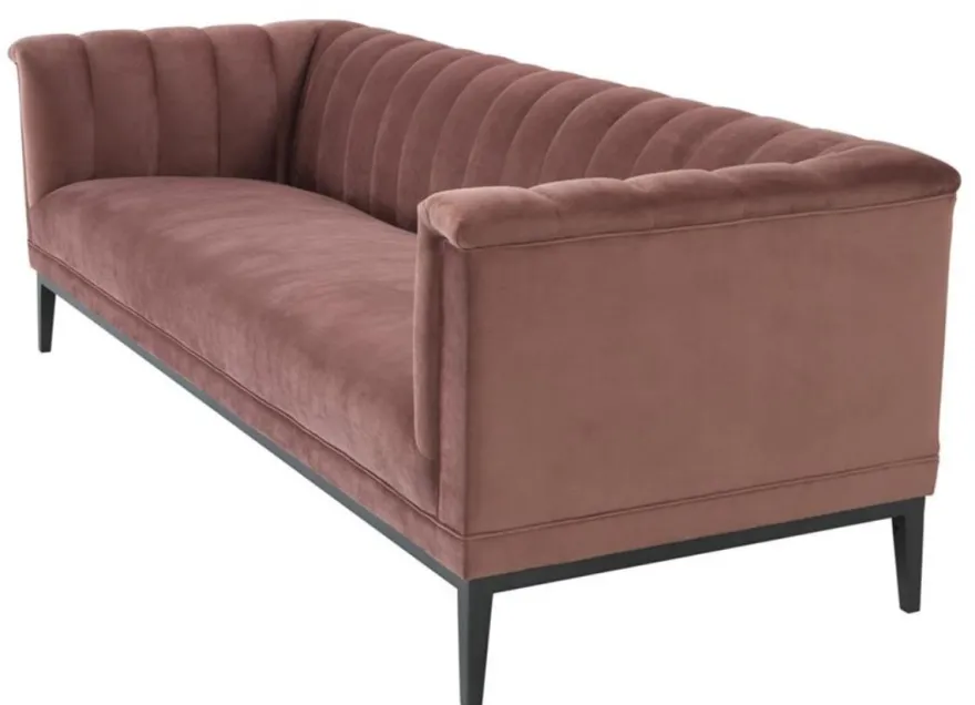 Casa Padrino Luxus Sofa Altrosa 230 x 86 x H. 75 cm - Wohnzimmermöbel