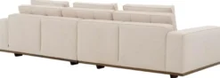 Casa Padrino Luxus Sofa Beige / Braun 286 x 110 x H. 80 cm - Wohnzimmer Sofa mit Kissen - Wohnzimmer Möbel - Luxus Möbel - Wohnzimmer Einrichtung - Luxus Einrichtung - Luxus Qualität