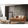 Casa Padrino Luxus Sofa Braun 255 cm - Wohnzimmer & Hotel Möbel