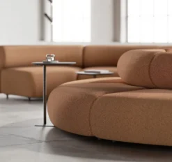 Casa Padrino Luxus Sofa Braun 590 x 340 x H. 72 cm - Gebogenes Modulares 8 Teiliges Sofa - Hotel Sofa - Wohnzimmer Möbel - Hotel Möbel - Luxus Möbel