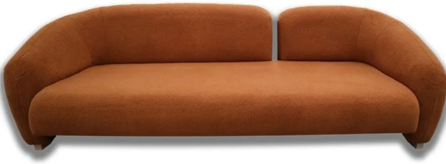 Casa Padrino Luxus Sofa Braun / Naturfarben 260 x 100 x H. 100 cm - Wohnzimmer Sofa - Hotel Sofa - Wohnzimmer Möbel - Hotel Möbel - Luxus Möbel - Luxus Einrichtung