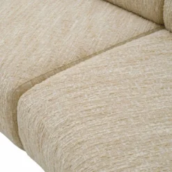 Casa Padrino Luxus Sofa Creme / Schwarz 360 cm - Gebogenes Wohnzimmer & Hotel Sofa