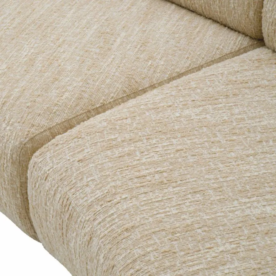 Casa Padrino Luxus Sofa Creme / Schwarz 360 cm - Gebogenes Wohnzimmer & Hotel Sofa