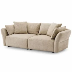 Casa Padrino Luxus Sofa Creme 234 cm - Wohnzimmer & Hotel Möbel