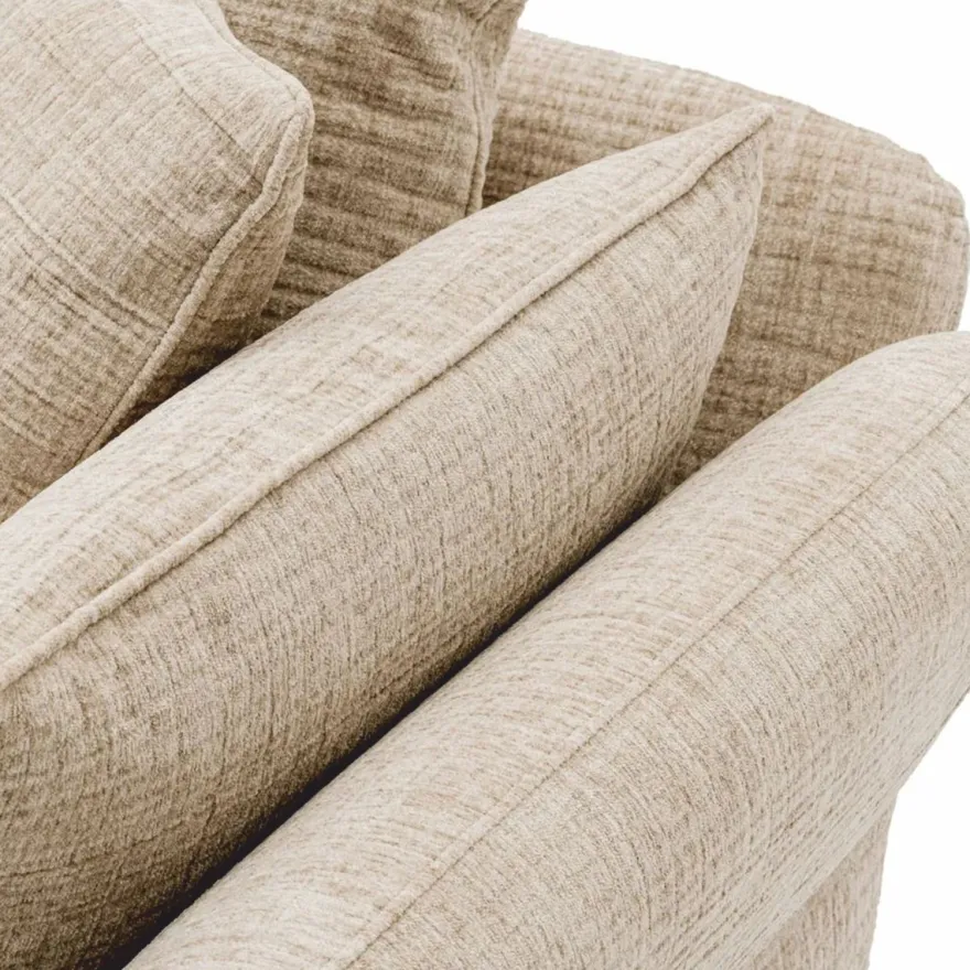 Casa Padrino Luxus Sofa Creme 234 cm - Wohnzimmer & Hotel Möbel