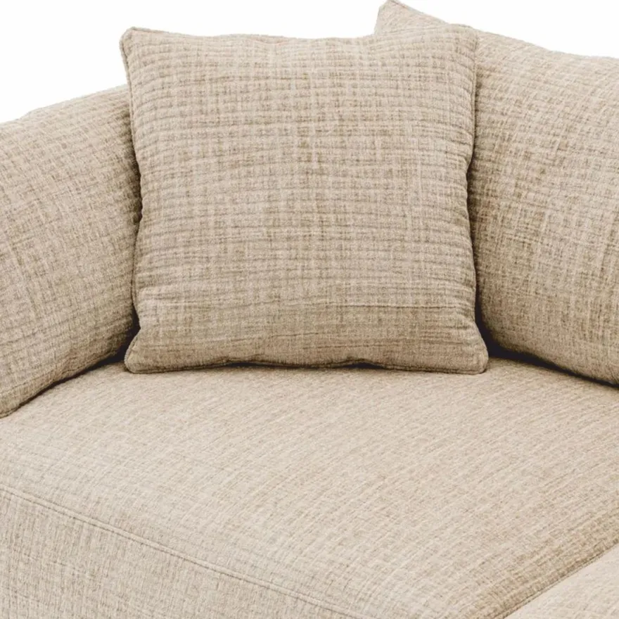 Casa Padrino Luxus Sofa Creme 234 cm - Wohnzimmer & Hotel Möbel