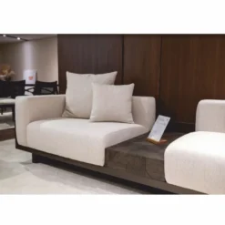 Casa Padrino Luxus Sofa Creme / Dunkelbraun 260 cm - Wohnzimmer & Hotel Möbel
