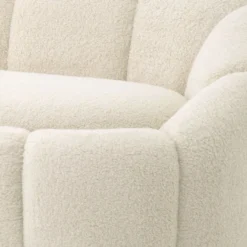 Casa Padrino Luxus Sofa Creme / Messing 230 x 80 x H. 71 cm - Wohnzimmer & Hotel Sofa - Wohnzimmer & Hotel Möbel - Luxus Qualität