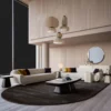 Casa Padrino Luxus Sofa Creme / Beige 250 x 105 x H. 70 cm - Wohnzimmer Sofa - Hotel Sofa - Wohnzimmer Möbel - Hotel Möbel - Luxus Möbel - Luxus Einrichtung - Wohnzimmer Einrichtung