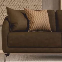Casa Padrino Luxus Sofa Dunkelbraun / Schwarz 255 cm - Wohnzimmer & Hotel Möbel
