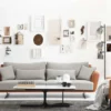 Casa Padrino Luxus Sofa Grau / Braun / Schwarz 230 x 100 x H. 80 cm - Modernes Wohnzimmer Sofa - Hotel Sofa - Luxus Möbel