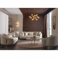 Casa Padrino Luxus Sofa Grau / Bronze 250 cm - Hotel & Wohnzimmer Möbel
