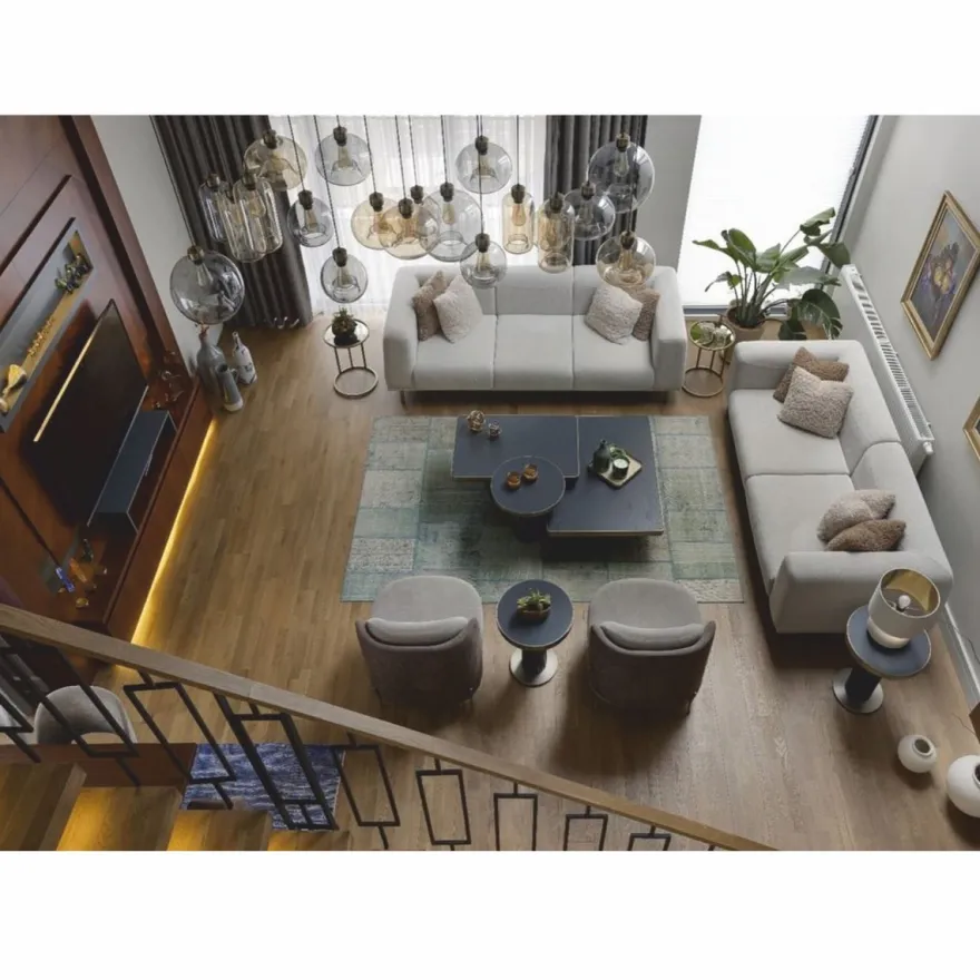 Casa Padrino Luxus Sofa Grau / Messing 240 cm - Wohnzimmer & Hotel Interior