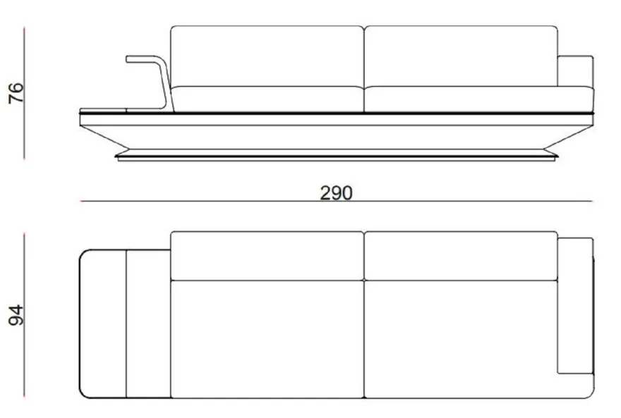 Casa Padrino Luxus Sofa Grau / Silber 290 x 94 x H. 76 cm - Wohnzimmer Sofa - Hotel Sofa - Wohnzimmer Möbel - Wohnzimmer Einrichtung - Hotel Möbel - Luxus Möbel - Luxus Einrichtung