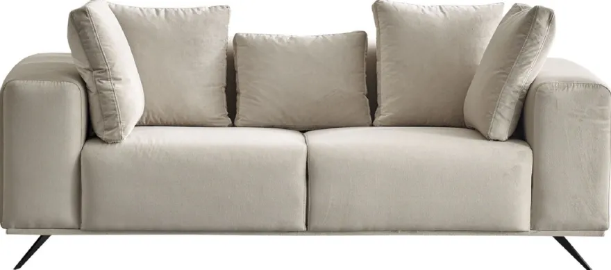 Casa Padrino Luxus Sofa Grau / Schwarz 203 x 96 x H. 87 cm - Wohnzimmer Sofa - Hotel Sofa - Wohnzimmer Möbel - Wohnzimmer Einrichtung - Hotel Möbel - Luxus Möbel - Luxus Einrichtung