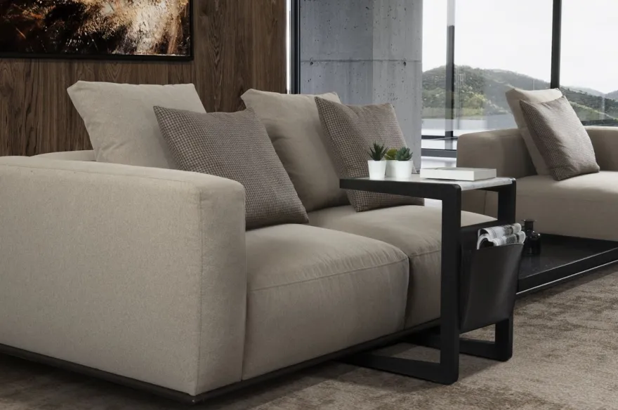 Casa Padrino Luxus Sofa Grau / Schwarz 400 x 100 x H. 67 cm - Wohnzimmer Sofa - Hotel Sofa - Wohnzimmer Möbel - Wohnzimmer Einrichtung - Hotel Möbel - Luxus Möbel - Luxus Einrichtung