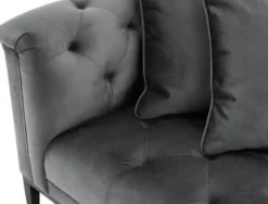 Casa Padrino Luxus Sofa Grau - Wohnzimmer Möbel