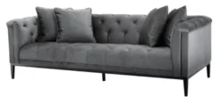 Casa Padrino Luxus Sofa Grau - Wohnzimmer Möbel