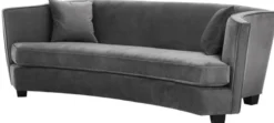 Casa Padrino Luxus Sofa Grau 226 x 110 x H. 74 cm - Luxus Wonzimmer Möbel