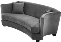 Casa Padrino Luxus Sofa Grau 226 x 110 x H. 74 cm - Luxus Wonzimmer Möbel