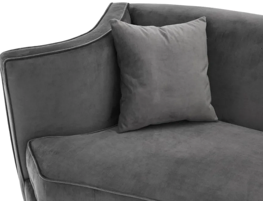 Casa Padrino Luxus Sofa Grau 226 x 110 x H. 74 cm - Luxus Wonzimmer Möbel