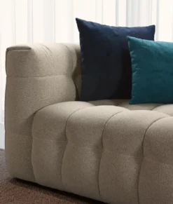 Casa Padrino Luxus Sofa Grau 230 x 96 x H. 74 cm - Wohnzimmer Sofa - Hotel Sofa - Wohnzimmer Möbel - Wohnzimmer Einrichtung - Hotel Möbel - Luxus Möbel - Luxus Einrichtung