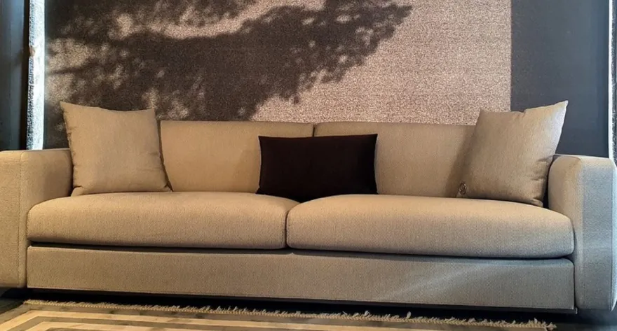 Casa Padrino Luxus Sofa Grau 240 x 85 x H. 82 cm - Wohnzimmer Sofa - Hotel Sofa - Wohnzimmer Möbel - Hotel Möbel - Luxus Möbel