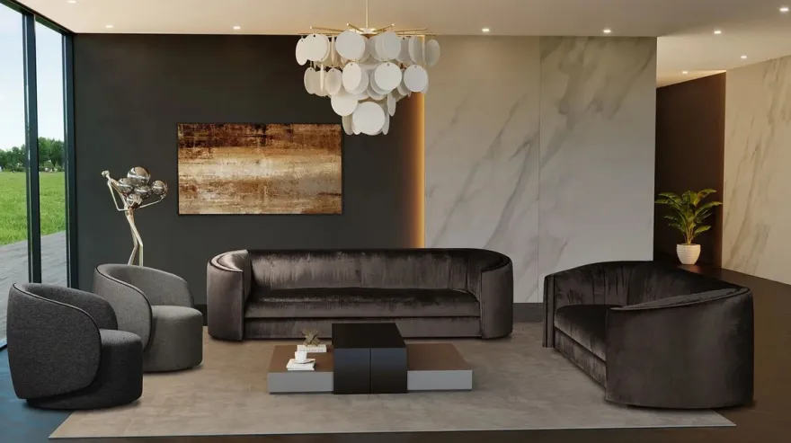 Casa Padrino Luxus Sofa Grau 275 x 89 x H. 75 cm - Wohnzimmer Sofa - Hotel Sofa - Wohnzimmer Möbel - Wohnzimmer Einrichtung - Hotel Möbel - Luxus Möbel - Luxus Einrichtung