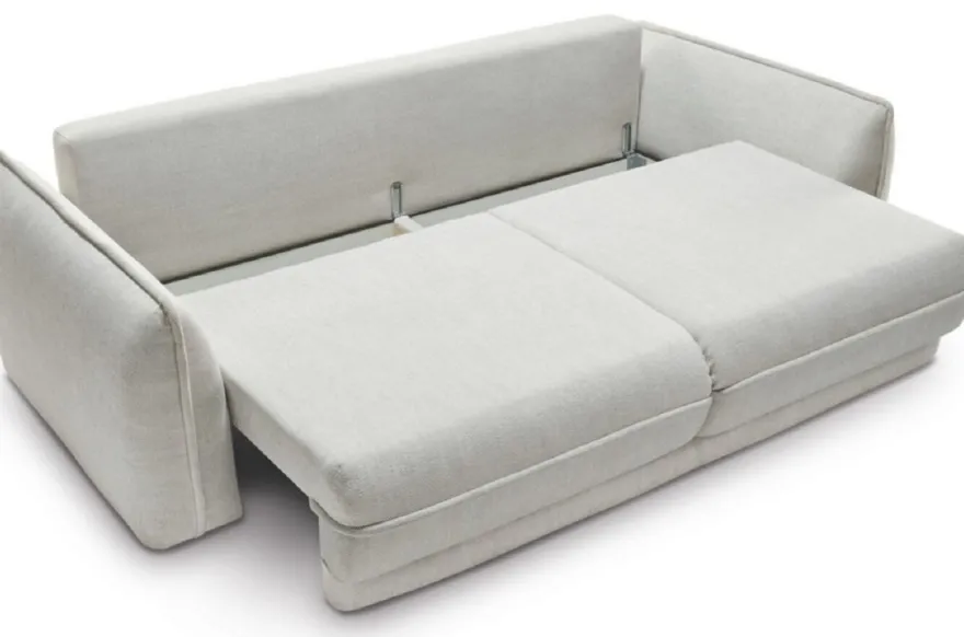 Casa Padrino Luxus Sofa Grau 253 x 120 x H. 74 cm - Wohnzimmer Sofa mit Schlaffunktion - Wohnzimmer Möbel - Luxus Möbel - Luxus Interior