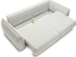 Casa Padrino Luxus Sofa Grau 253 x 120 x H. 74 cm - Wohnzimmer Sofa mit Schlaffunktion - Wohnzimmer Möbel - Luxus Möbel - Luxus Interior