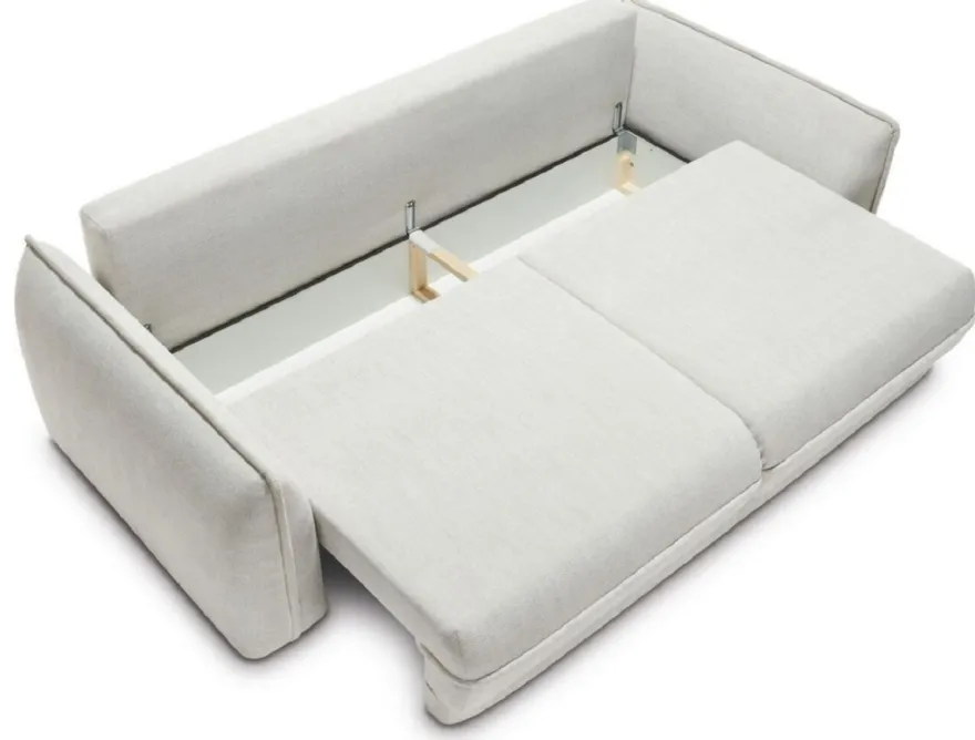 Casa Padrino Luxus Sofa Grau 253 x 120 x H. 74 cm - Wohnzimmer Sofa mit Schlaffunktion - Wohnzimmer Möbel - Luxus Möbel - Luxus Interior