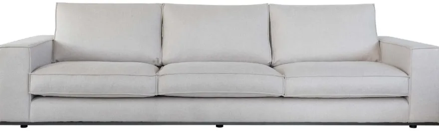 Casa Padrino Luxus Sofa Grau 285 x 106 x H. 83 cm - Wohnzimmer Sofa - Hotel Sofa - Wohnzimmer Möbel - Hotel Möbel - Luxus Möbel