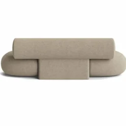 Casa Padrino Luxus Sofa Greige 240 cm - Luxus Wohnzimmer & Hotel Möbel