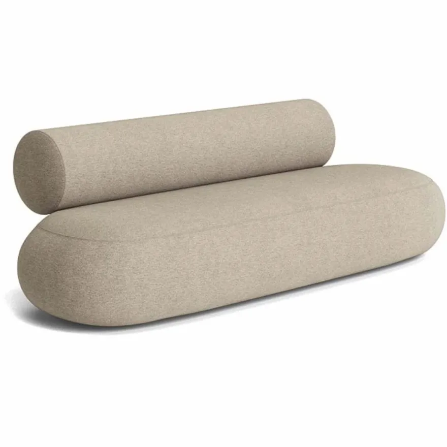 Casa Padrino Luxus Sofa Greige 240 cm - Luxus Wohnzimmer & Hotel Möbel