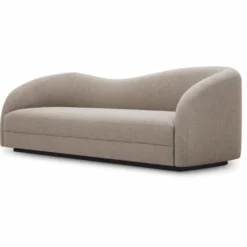 Casa Padrino Luxus Sofa Greige / Schwarz 230 cm - Wohnzimmer & Hotel Möbel