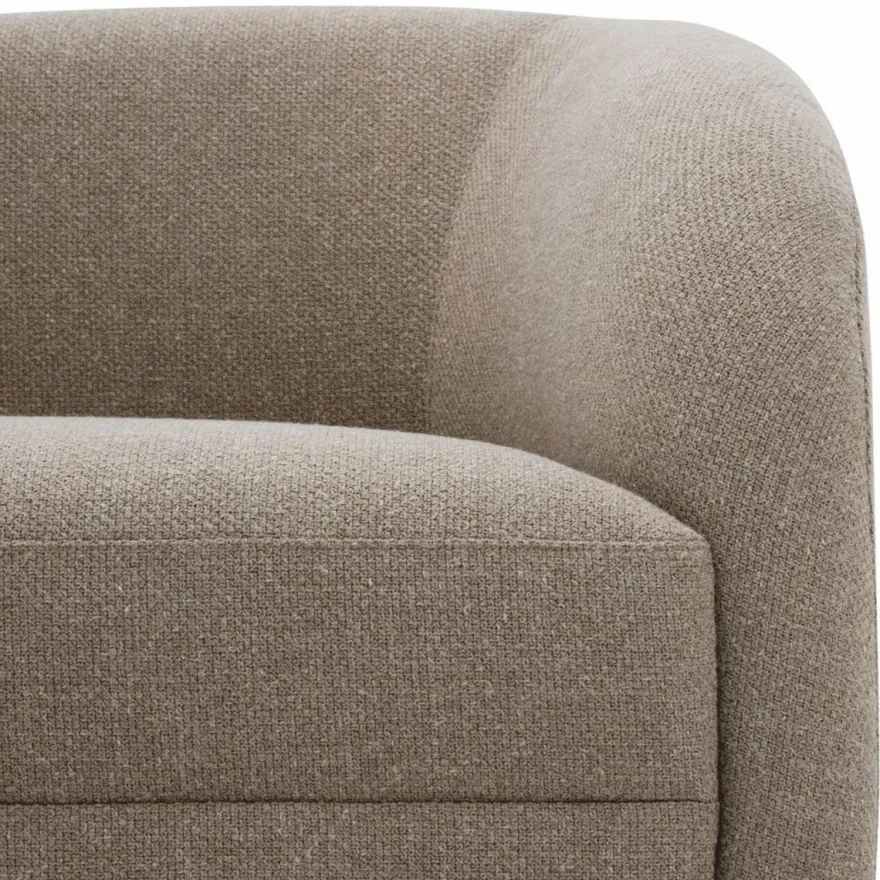 Casa Padrino Luxus Sofa Greige / Schwarz 230 cm - Wohnzimmer & Hotel Möbel