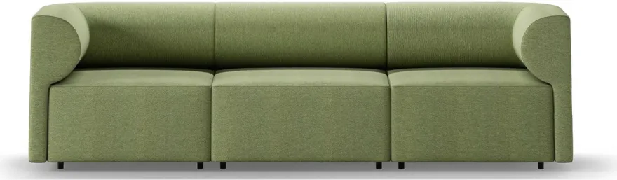 Casa Padrino Luxus Sofa Grün 270 cm - Modulares Wohnzimmer Sofa - Luxus Wohnzimmer Möbel