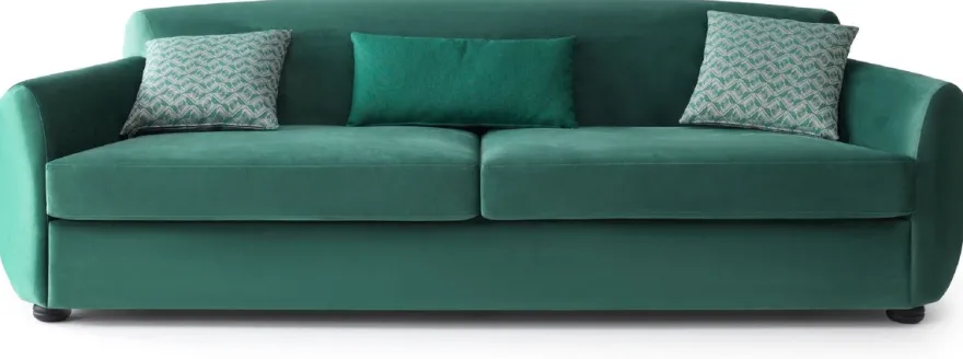 Casa Padrino Luxus Sofa Grün / Schwarz 260 x 105 x H. 80 cm - Wohnzimmer Sofa - Hotel Sofa - Wohnzimmer Möbel - Hotel Möbel - Luxus Möbel - Wohnzimmer Einrichtung - Luxus Einrichtung